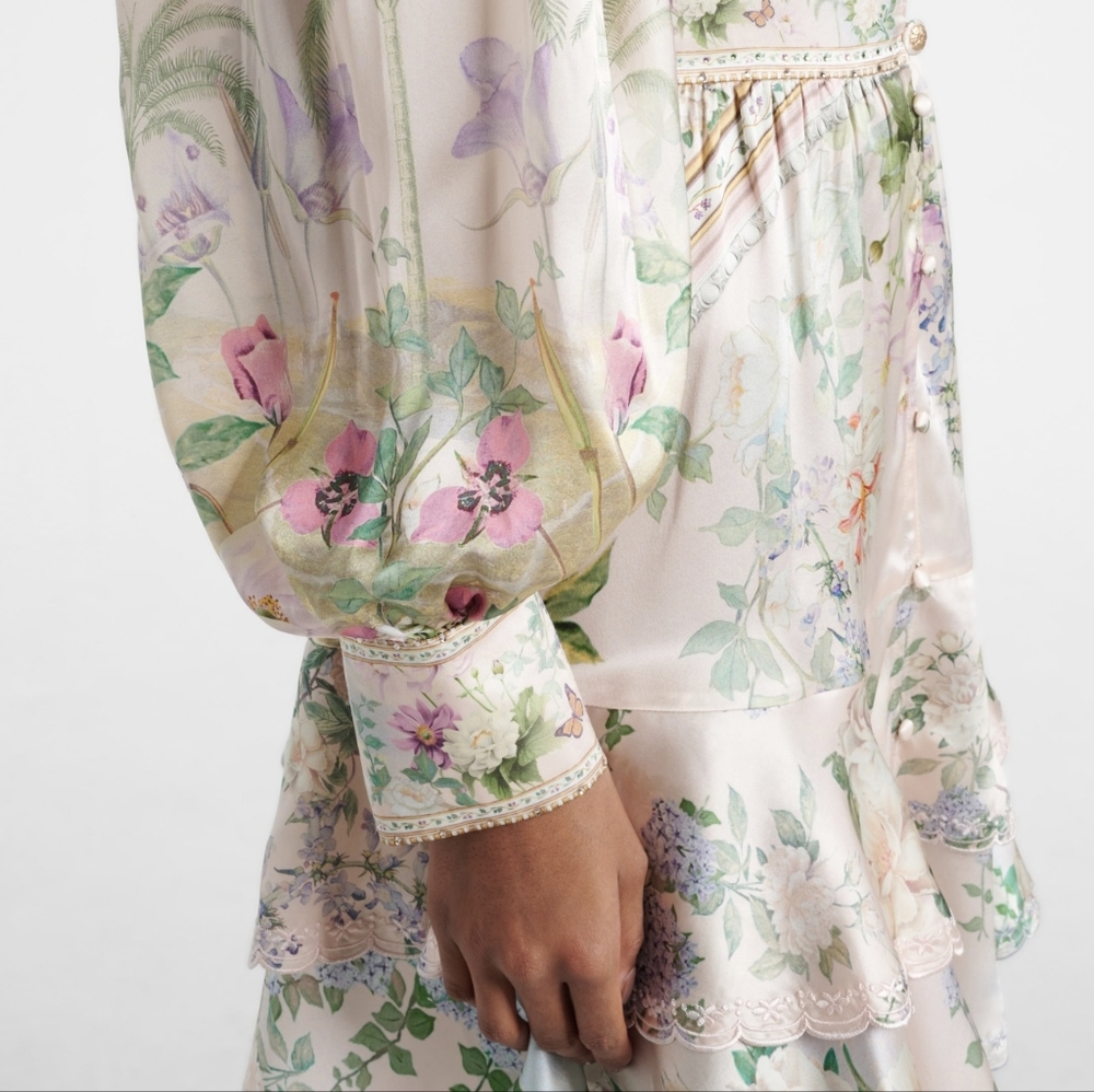 Camilla button front frill dress - Picture 4 of 15